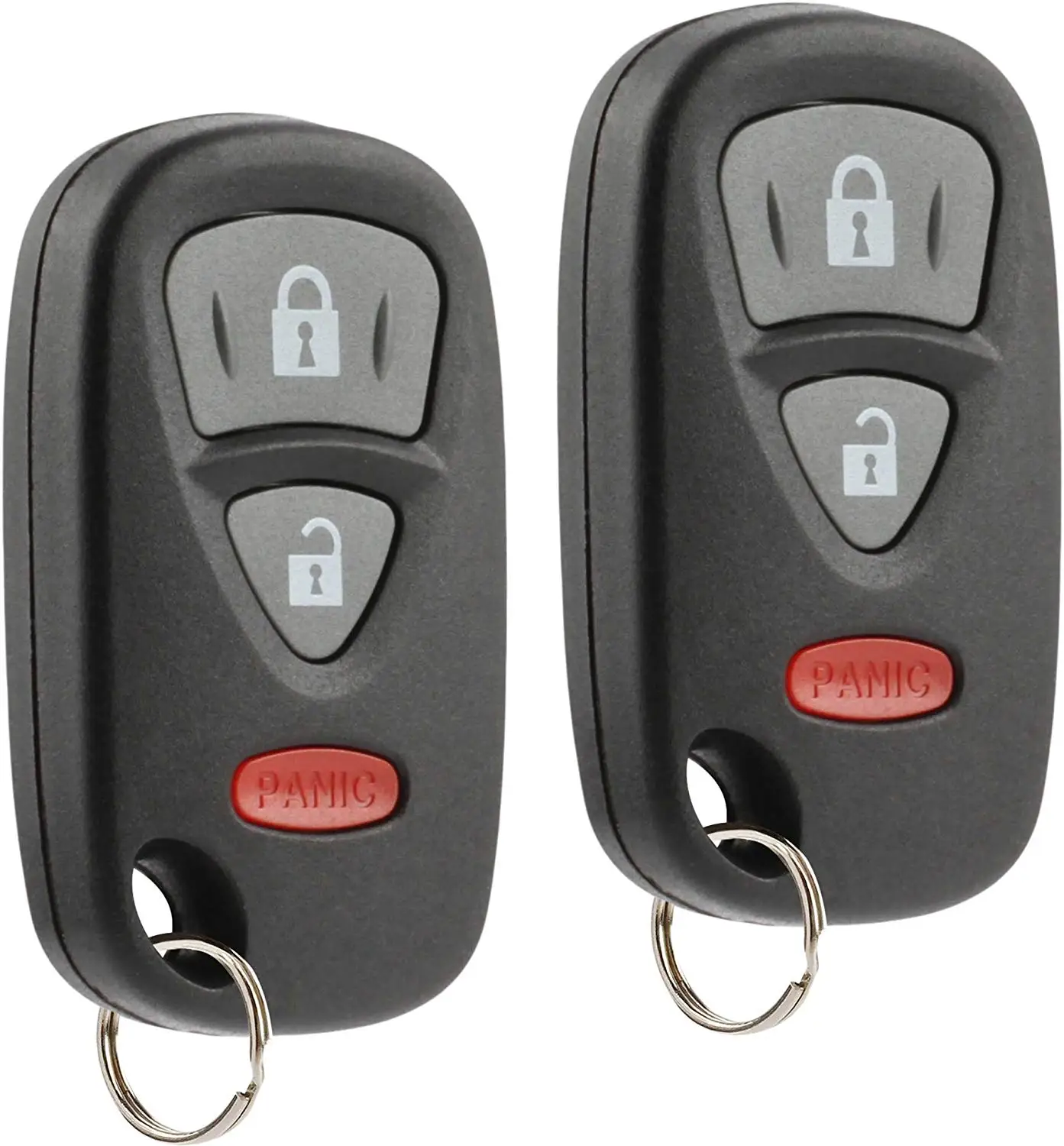KeylessOption Keyless Entry Remote Car Key Fob Case Shell Pad Replacement for KBRTS005