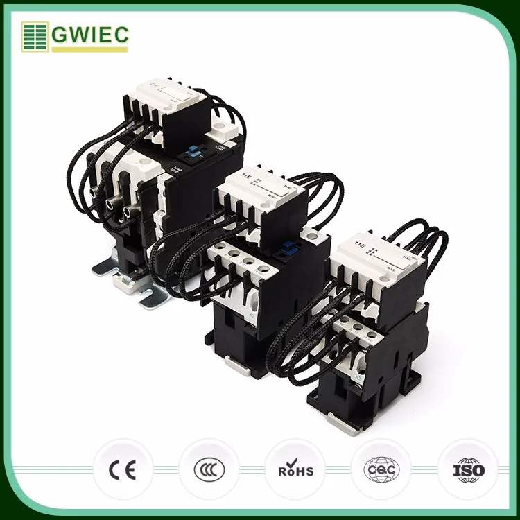 GWIEC China Products 17A 3 Pole Power AC Contactor CJ19 Electrical Capacitor Connection