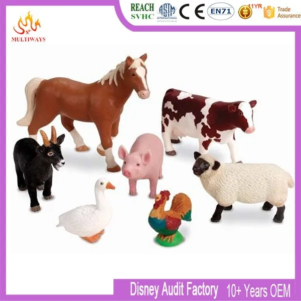 plastic toy farm animals