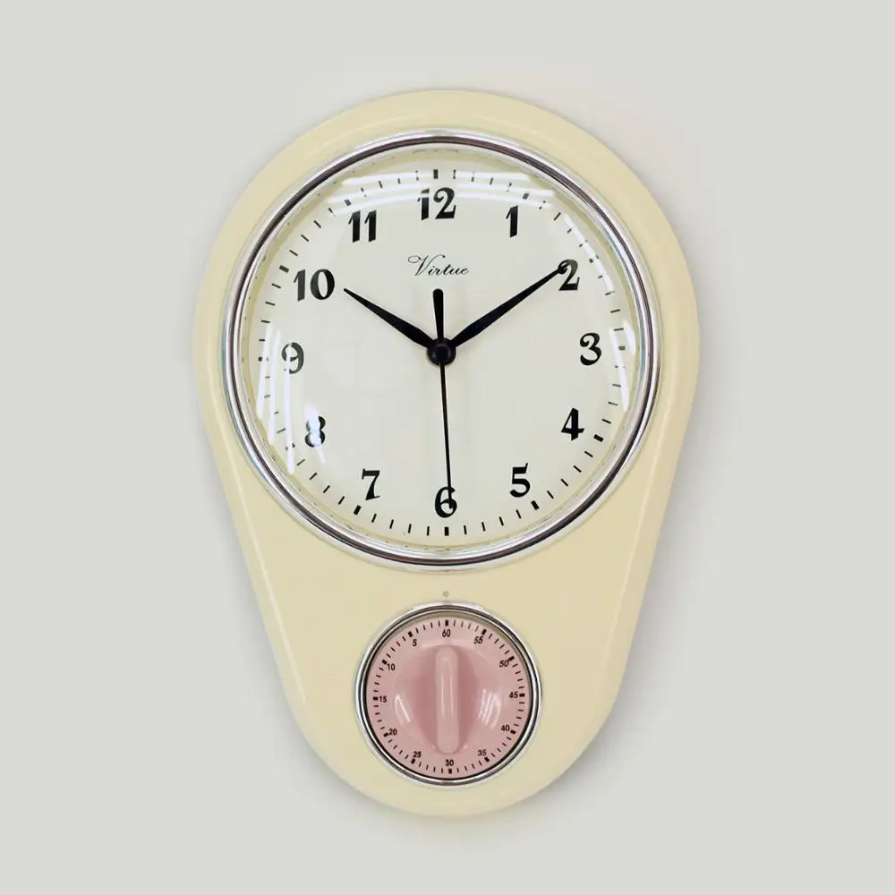 kitchen wall clock with timer