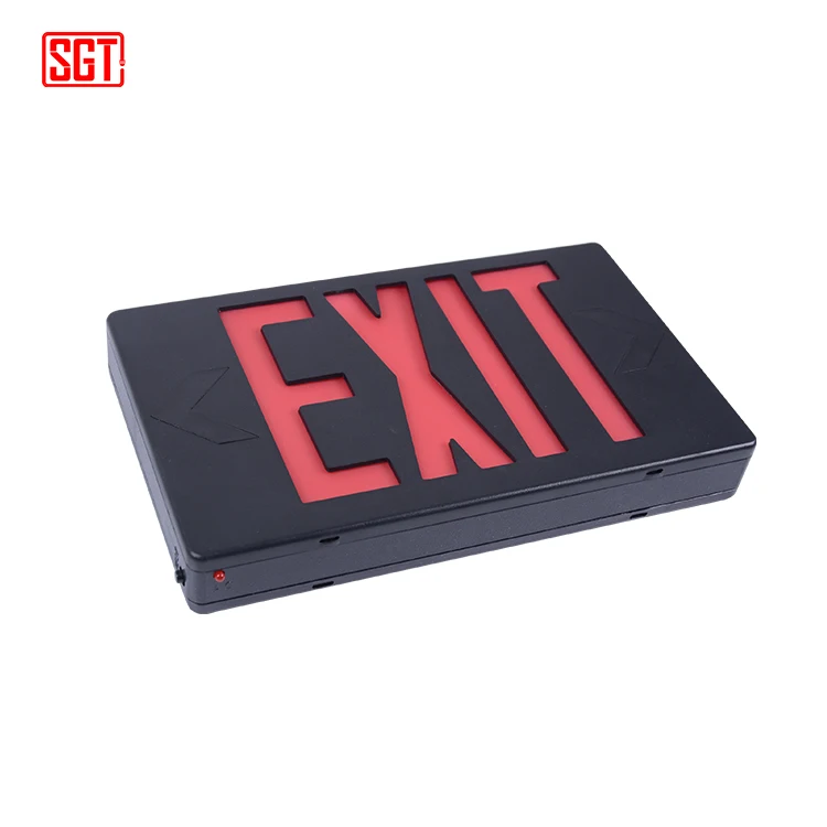 Ul Listed Led Exit Sign With Red Green Letters Battery Back Up Led