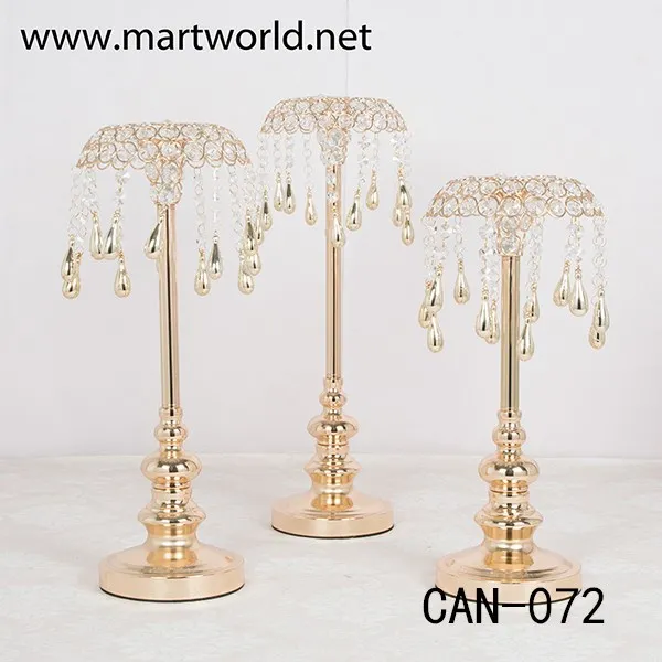 2019 Unique Umbrella Champagne Candle Holder Set With Hanging Raindrops