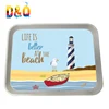 OEM manufacturer gift items family used beach printed melamine serving tray