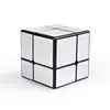 Qiyi 2x2 Mirror Cube Puzzle Steel-brushed Golden Silver Stickers 2x2x2 Magic Cubes Speed Cube Toys Gifts for Kids EXW