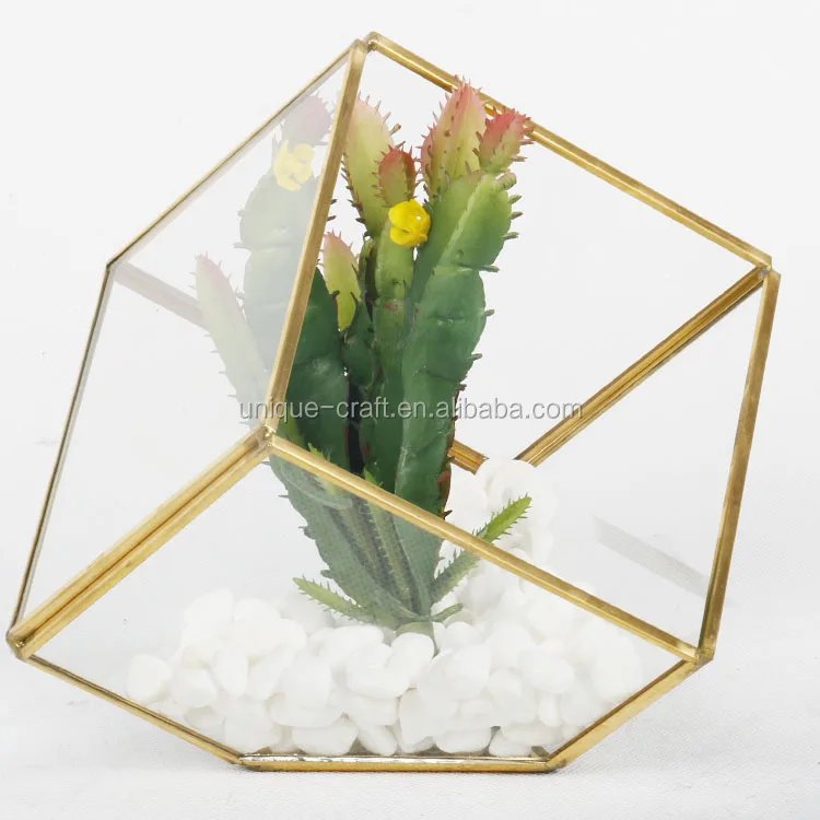 4.7 inch Geometric Terrarium Glass Planter Pot for Plants 3 Pack Available