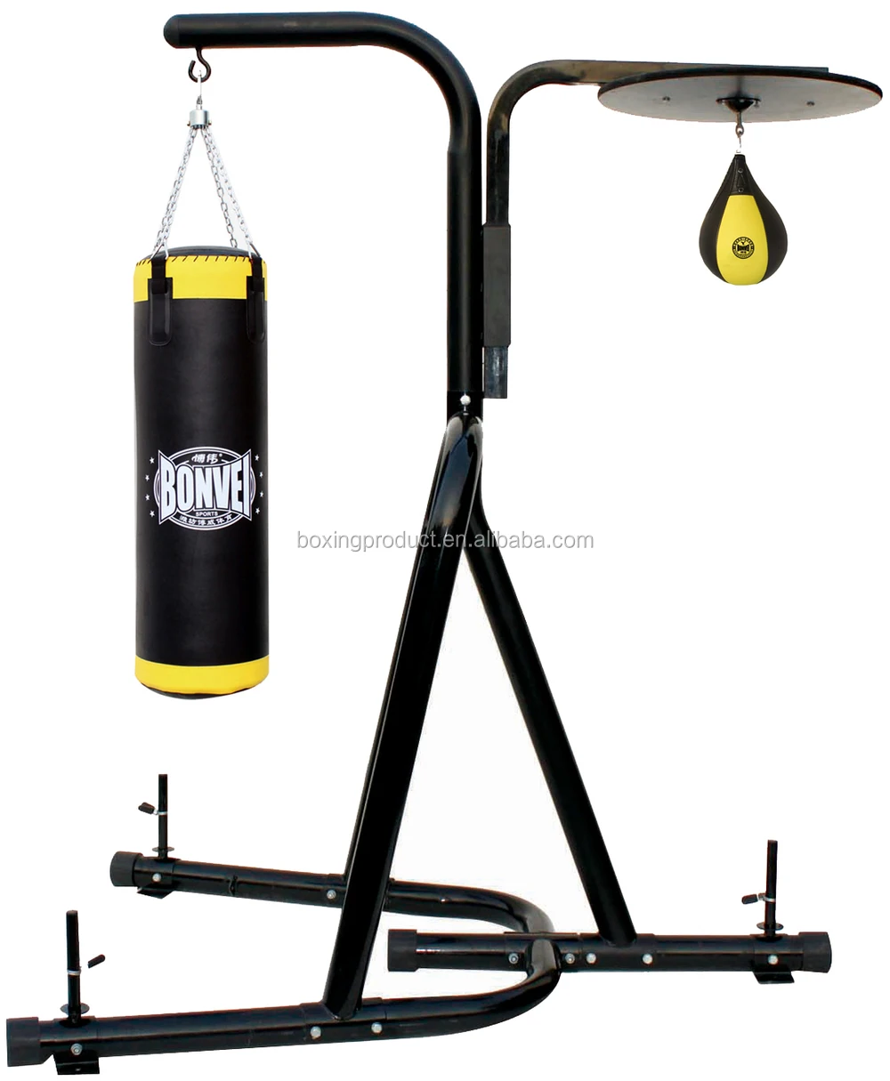 boxing heavy bag and speed bag stand