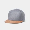 high quality woollen 6 panel plain custom snapback cap