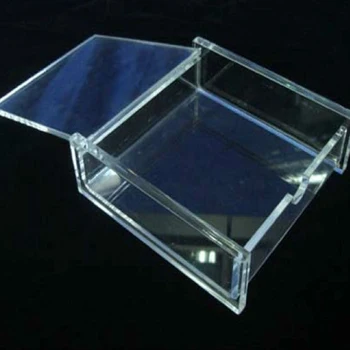 High Polished Clear Acrylic Lid And Hinge Storage Box Mould Custom Made ...