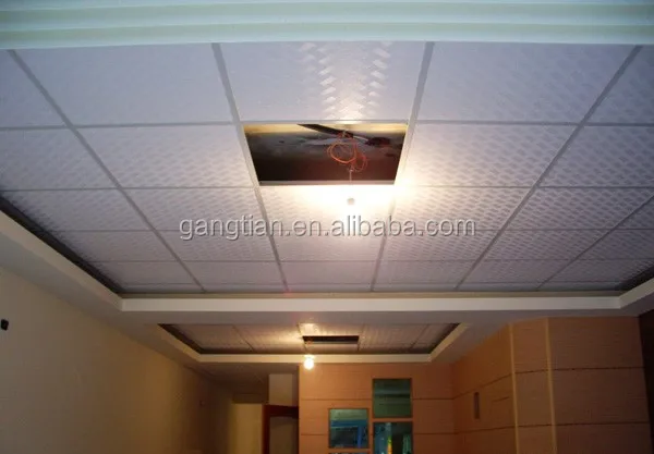 Pvc Gypsum Board Suspended Ceiling Panels Fireproof Ceiling Tiles