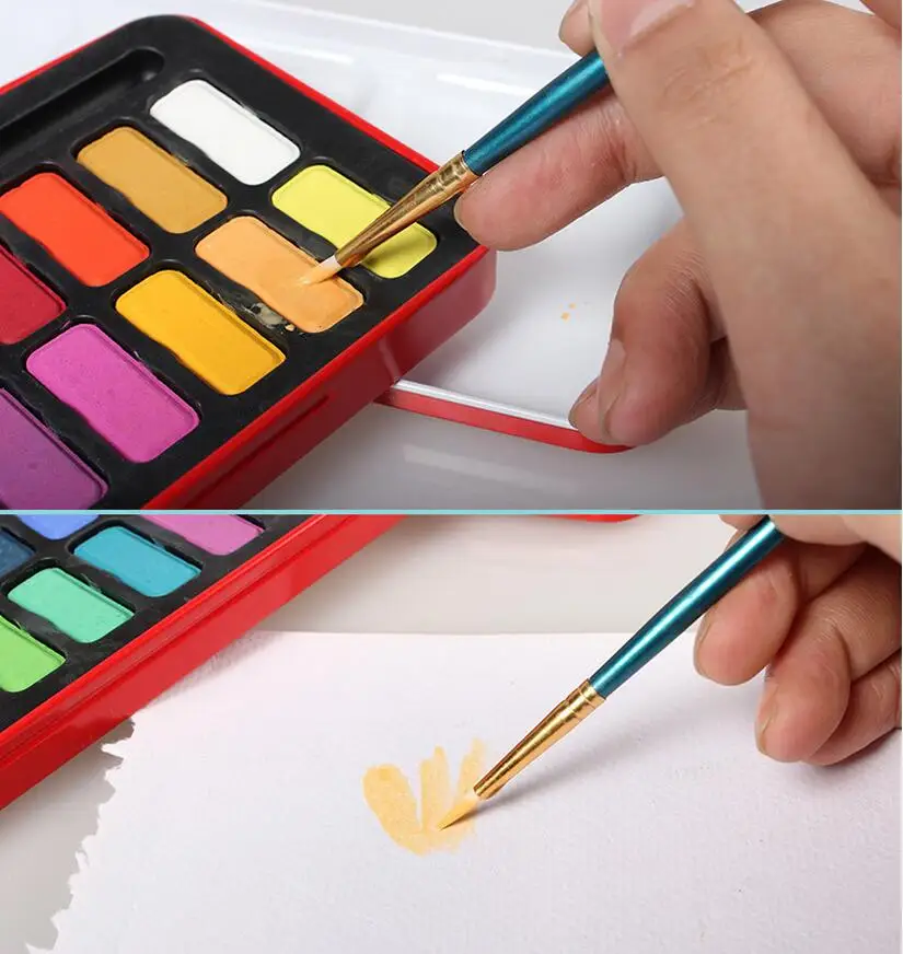 Amazon Hot Sell Artist Studio Watercolor Paints With 48 Colors Solid