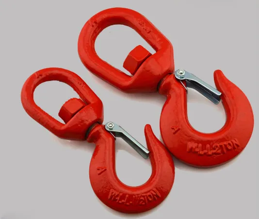 Heat Treated Safety Lifting Latch Hook Us Type Forged Swivel Hook - Buy ...