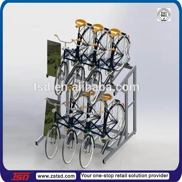 Sport Shop Pos Free Standing Metal Mountain Bike Bicycle Display Rack