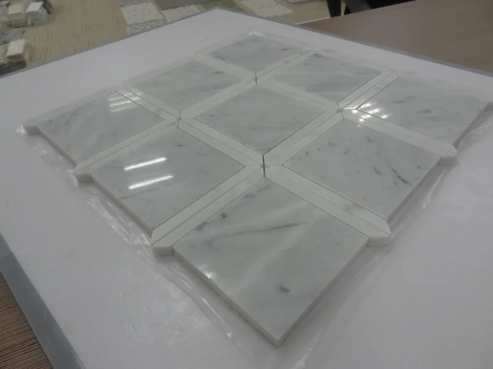 new design brown marble mosaic tile kitchen tile price