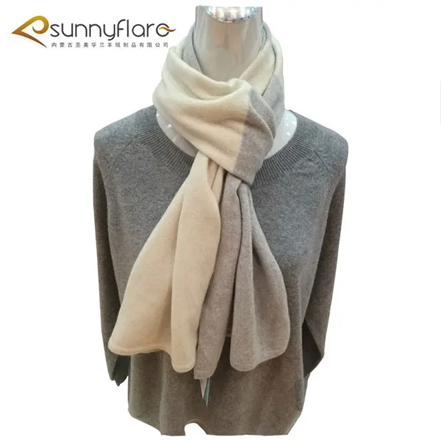 
cheap soft comfortable knit cashmere white grey scarves 
