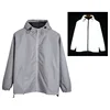 custom private logo outdoor waterproof hooded fashion windbreaker lightweight reflective glow safety jacket