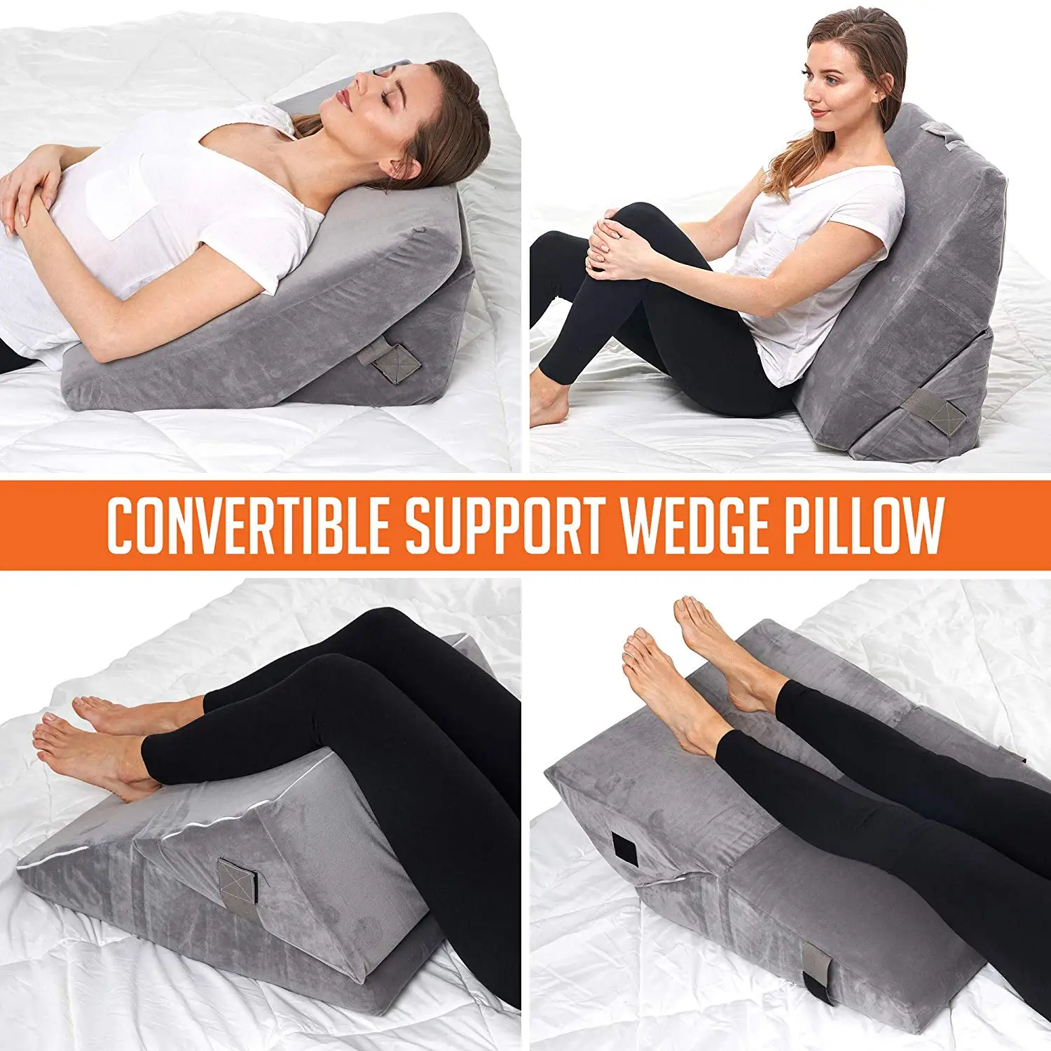 Triangle Shaped Adjustable Sex Bed Wedge Cushion For Leg Eveluation ...