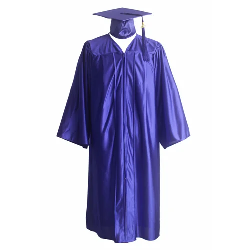 High School University Robe Graduation Gown Cap Shiny - Buy University ...