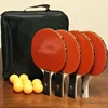 professional table tennis racket set case customized logo manufacturer directly made 4 Player table tennis racket