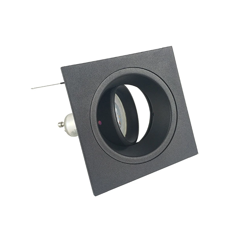 Residential and Home Easy Replacement Square GU10 or MR16 G 5.3 Light Frame and LED Spot Light Housing