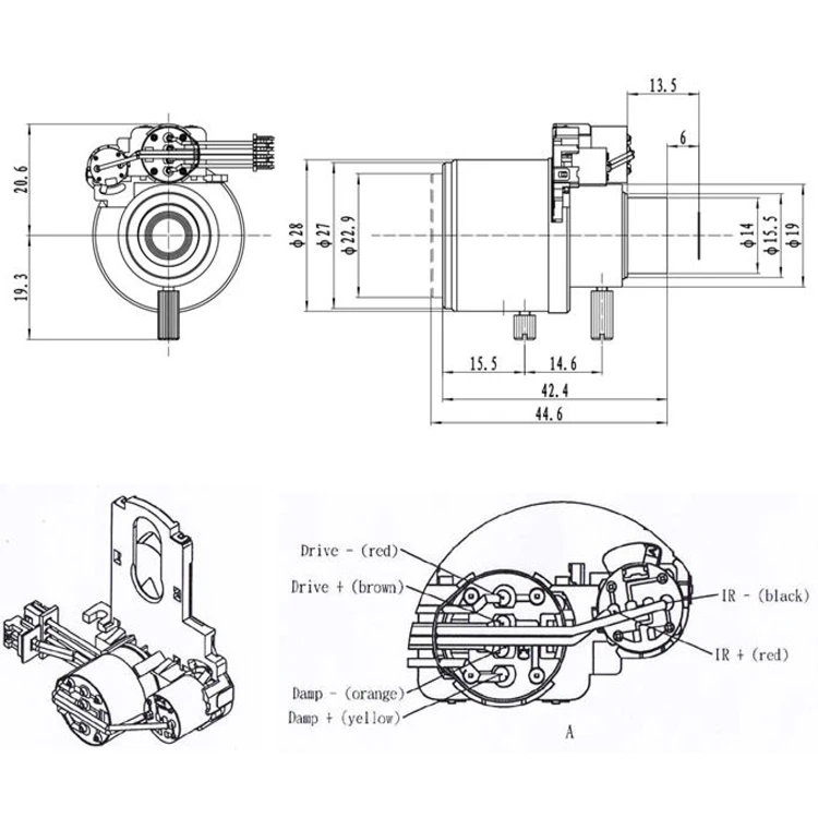 D14 Mount 3mp bullet ip Camera varifocal focus lens 2.8-12mm