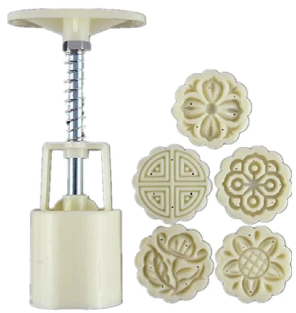 Moon Cake Mooncake Decoration Mould Hand-Pressure ABS Material Moon Cake MoldBiscuit Mold 25g