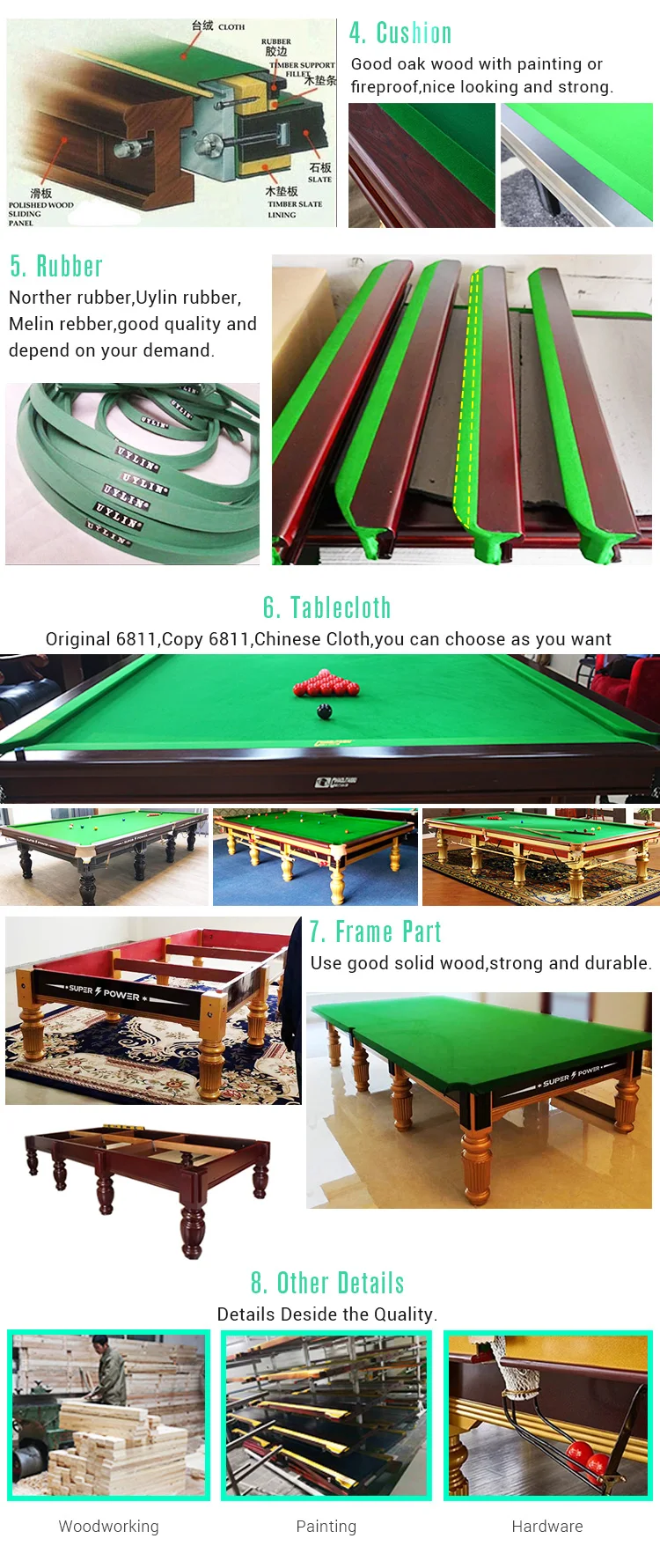 Superpower Tournament Standard 12 Ft Strachan Snooker Pool Table Price