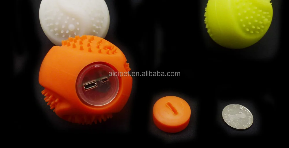 FDA Silicone Luminous Ball for Pet Dog Playing Biteable Tennis Ball for Dog