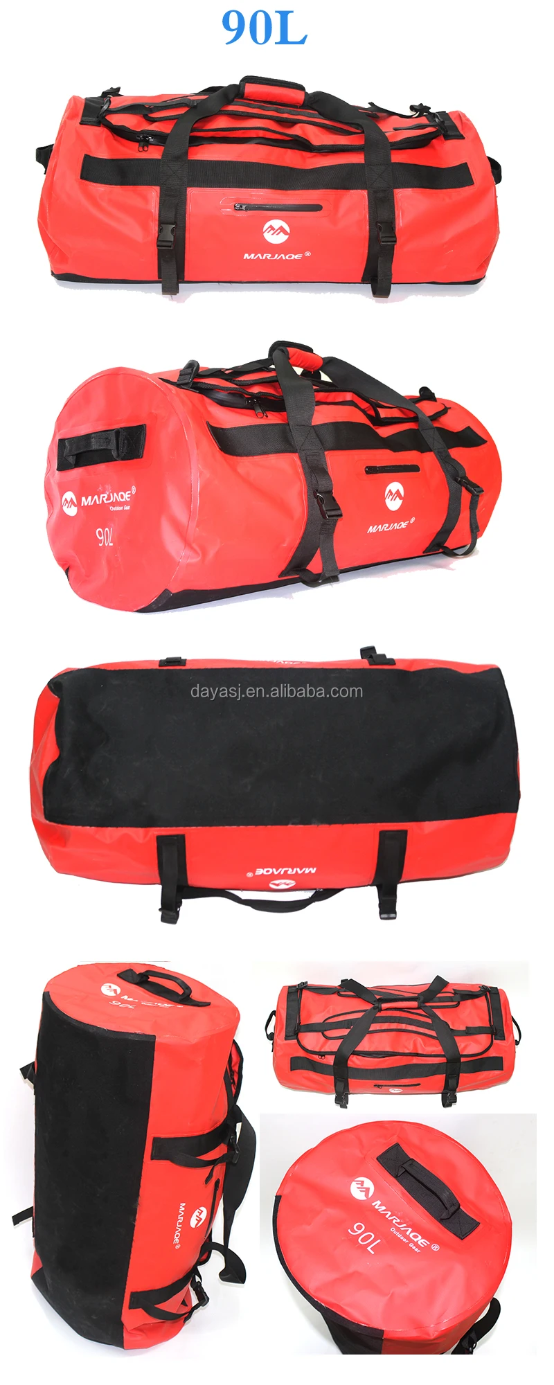 Waterproof Duffel Urban Beach Wet Dry Bag 60L 90L Backpack Rucksack Heavy Duty 