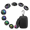 Innovations 2018 best Cell phone accessories panoramic fisheye telephoto figure 9 in 1 lens kit for iPhone user