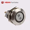 anti vandal led lighted push button switch 19mm latching button with customized logo