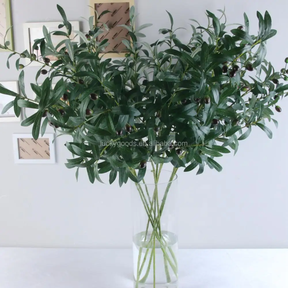 Llv107 Large 10 Branches Artificial Olive Leaf For Decoration Buy