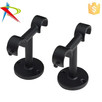 Double 19mm Black Prefect Ceiling Curtain Pole Brackets From Fadiya Factory Buy Double Ceiling Curtain Brackets Black Curtain Pole Brackets 19mm