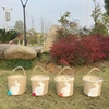 Wholesale Latest Design Easter Decorations Personalized Rabbit Burlap Easter Bucket