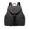 2018 pu leather fashion zip lock holographic backpack