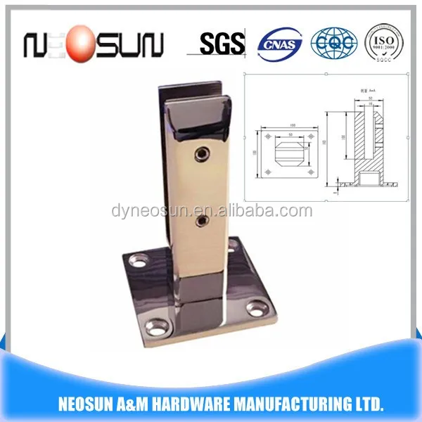 Stainless Steel Floor Glass Panel Mounting Brackets Buy Floor Glass