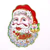 Paper Santa Clause Sticker Christmas Decoration