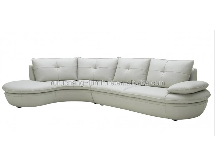 Recliner Leather Sectional Sleeper White Sofa