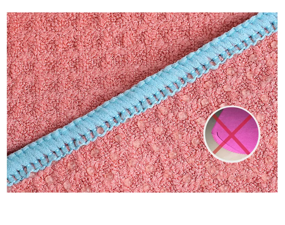 High Quality Ultra Absorbent Machine Washable Private Label Microfiber Hot Yoga Mat Towel