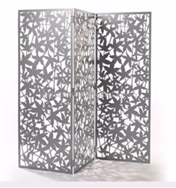 Decorative 4x8 Laser Cut Room Divider Folding /room Or Salon Stainless