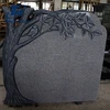 Natural granite tree design carving tree unique headstones