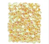 Custom Children Safety Opalescent Sequins 9mm Yellow Loose Sequins Cup Sequin Crafts Rainbow Spangles Beads For DIY Making