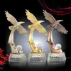 Eagle style golf trophys metal