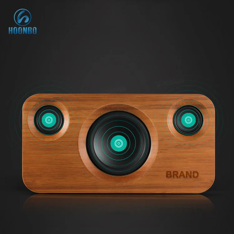 Retro Style Unique Design TWS Wooden Portable Bluetooth Speaker Bamboo