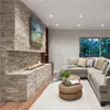 30 inch Intelligent remote wifi control function electric fire place marble