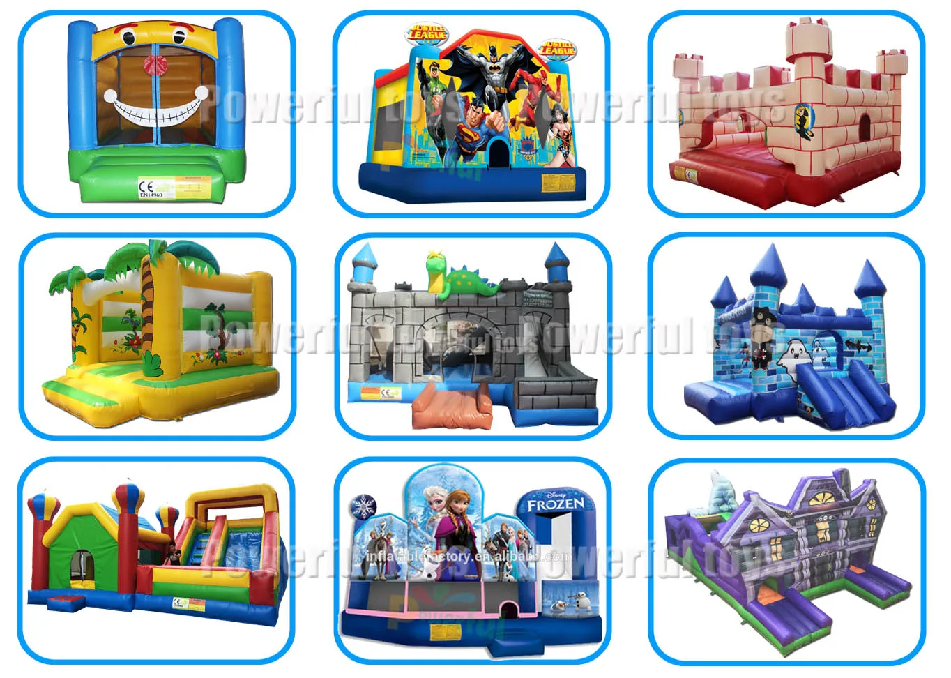 Commercial large inflatables bouncy castles house