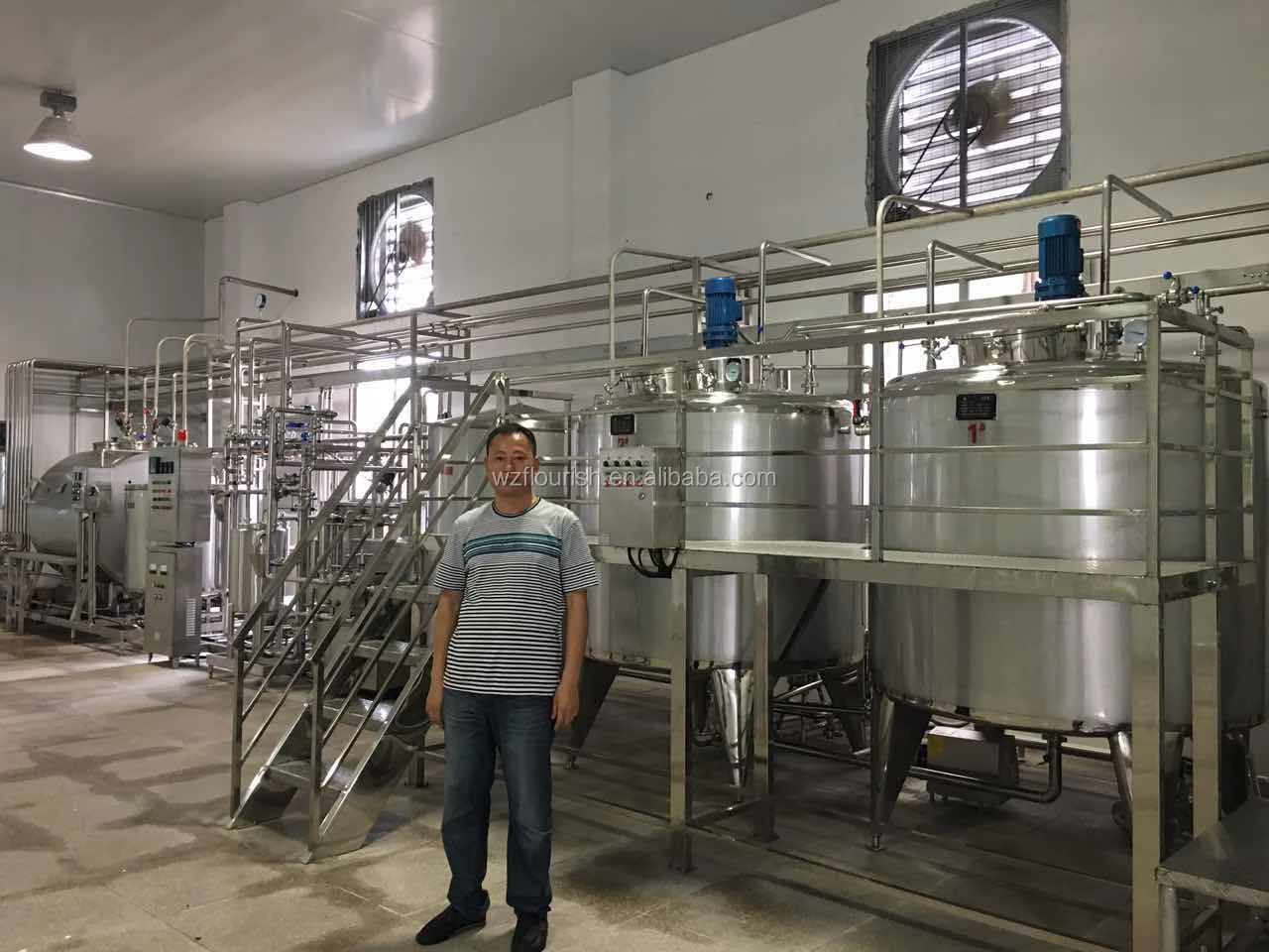 High Quality Stainless Steel Juice Mixing Tank With Agitator