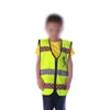 Fluorescent Reflective Fabric Child Safety Cartoon Pattern Kids Vest With 8 LED Lights