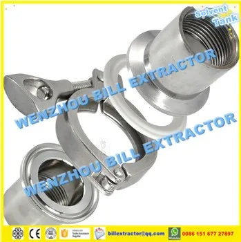 2inch Stainless Steel Triclamp Weldless Bulkhead Fitting With Female ...