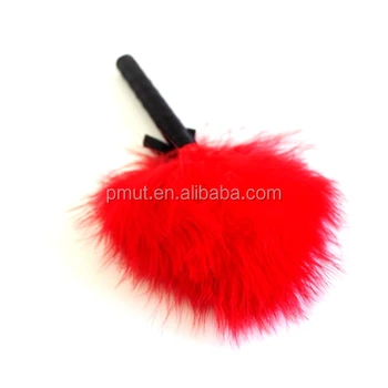 ostrich loose tool color red feather larger brush makeup