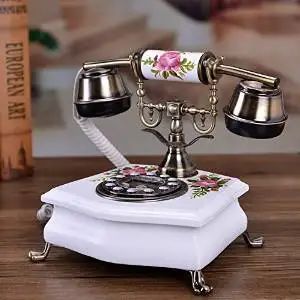 Vintage Creative Dial Desk Telephone For Home and Office Decoration